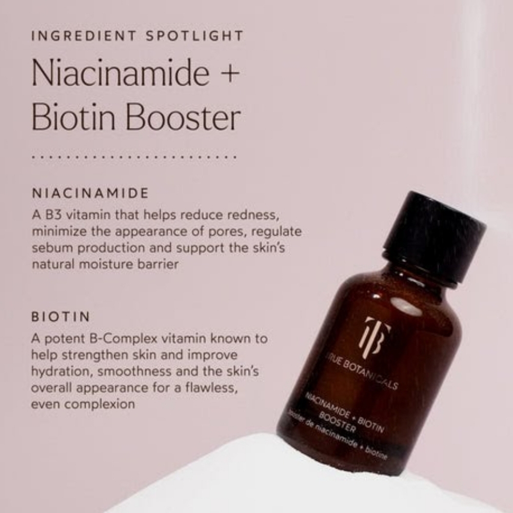 CLEARANCE! True Botanicals Niacinamide + Biotin Booster, .49oz, NIB - Picture 4 of 7